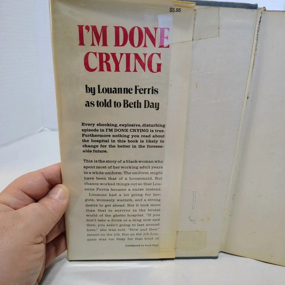 Im Done Crying Louanne Ferris as told to Beth Day‎ 1969 Hardcover First Printing